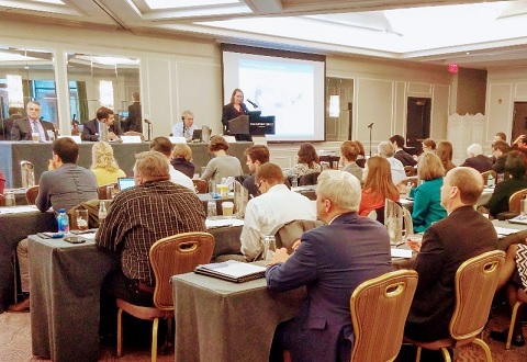 Lori Bird, Principal Analyst at NREL’s Market and Policy Impact Analysis Group, addresses the 2016 RPS Summit.